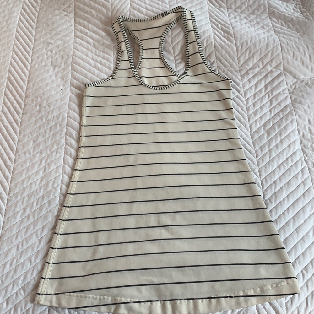 Size 2 Lululemon white tank top